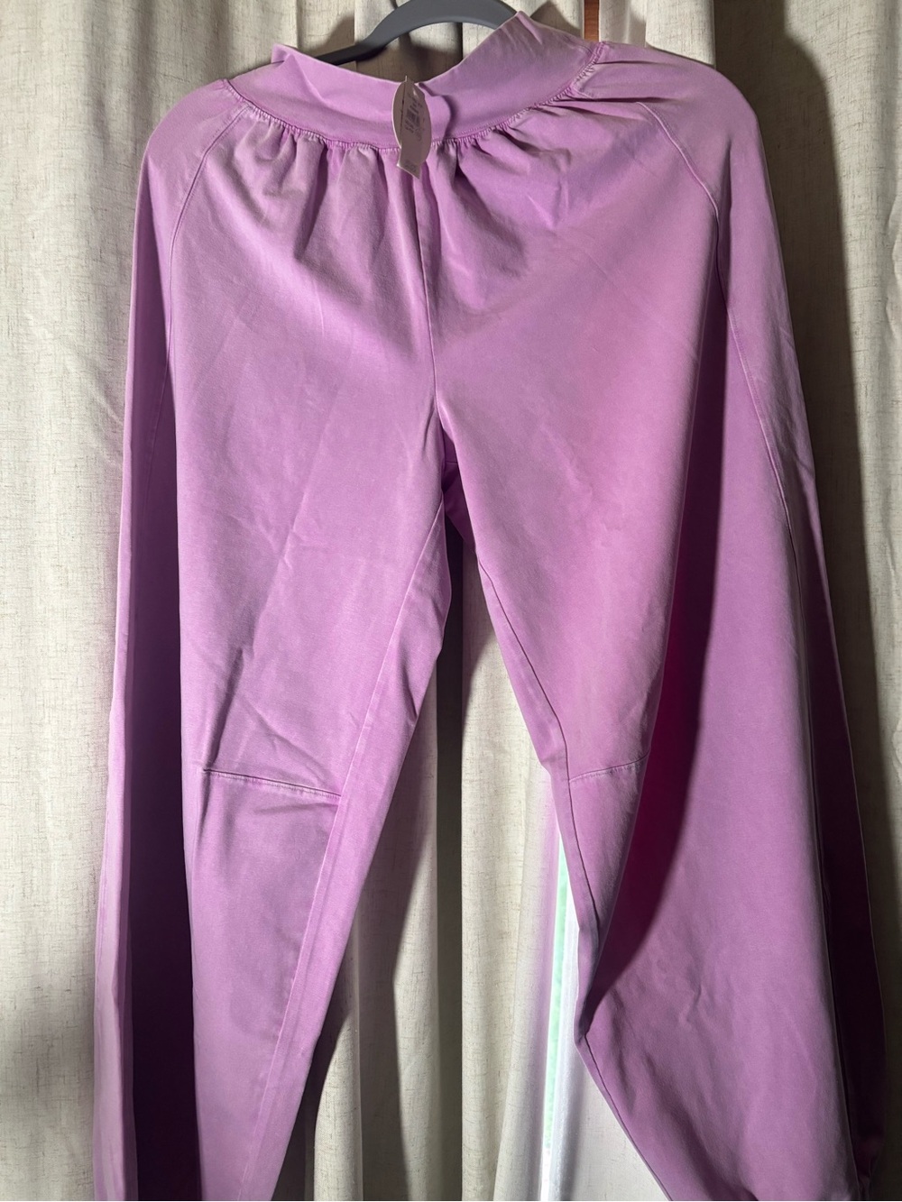 Lavender High-Rise Track Pants - Relaxed Fit